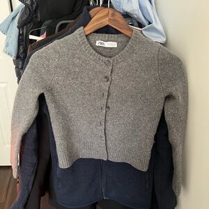 Zara Heather Gray Cardigan